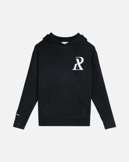 SSS REALISM RADIANT KNIT BLACK HOODIEs