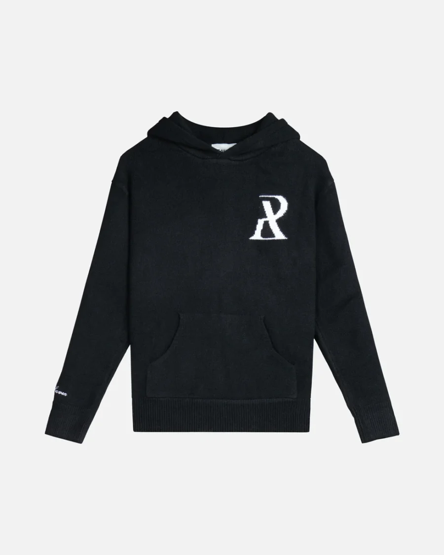 SSS REALISM RADIANT KNIT BLACK HOODIEs