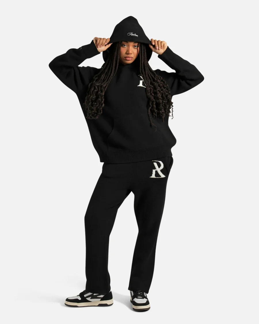 SSS REALISM RADIANT KNIT BLACK HOODIEs - Image 2