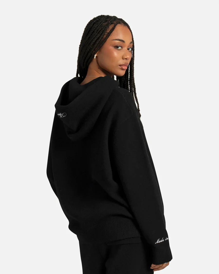 SSS REALISM RADIANT KNIT BLACK HOODIEs - Image 3