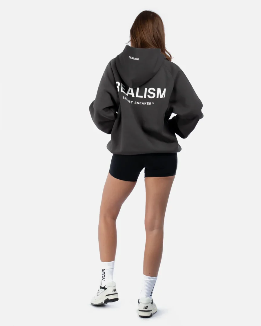SSS REALISM BACK LOGO ASPHALT HOODIE - Image 4