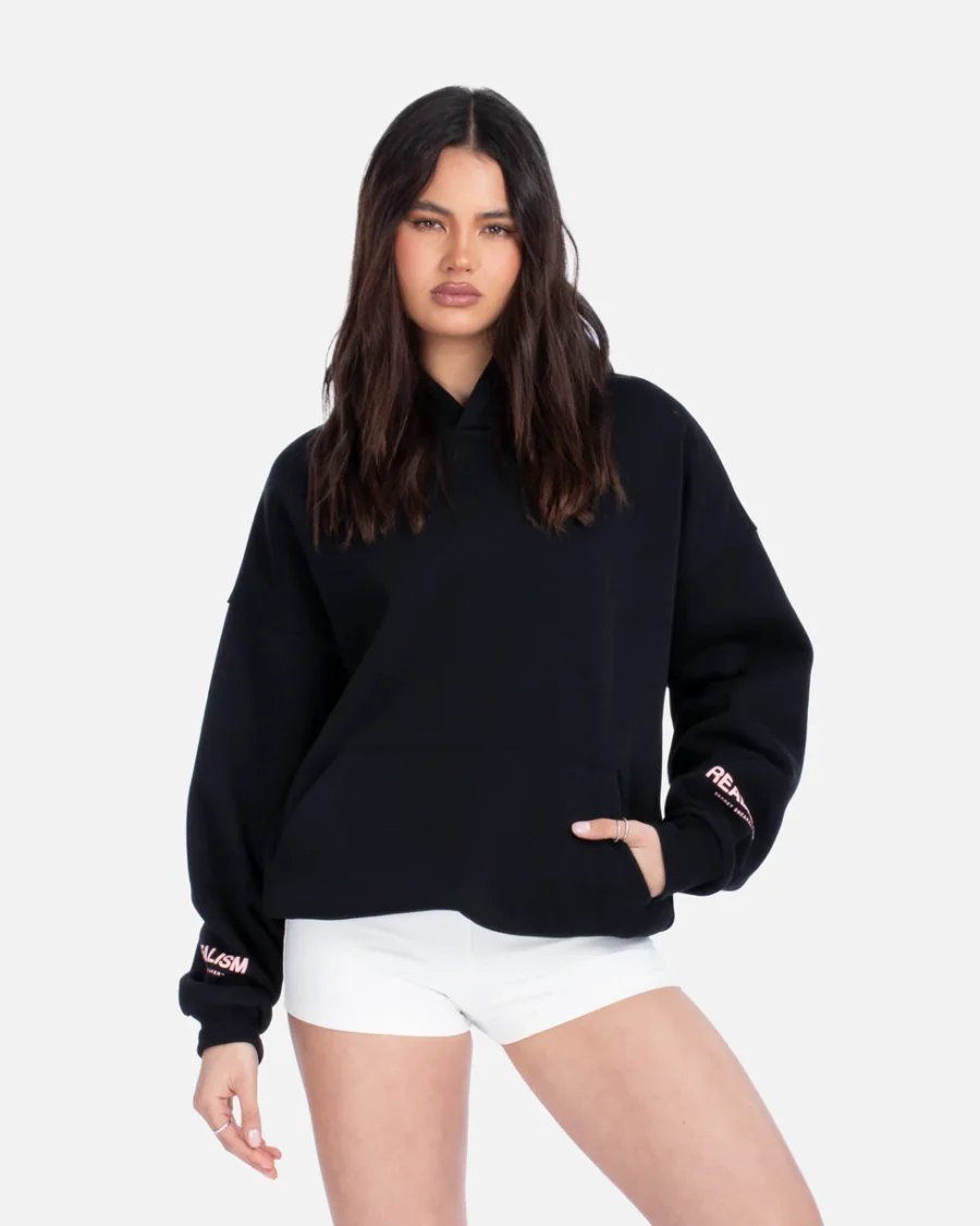 SSS REALISM COURT BOXY MIDNIGHT PEACH HOODIEs - Image 3
