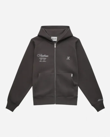 SSS REALISM REALM OF ANGELS ZIP ASPHALT HOODIEs