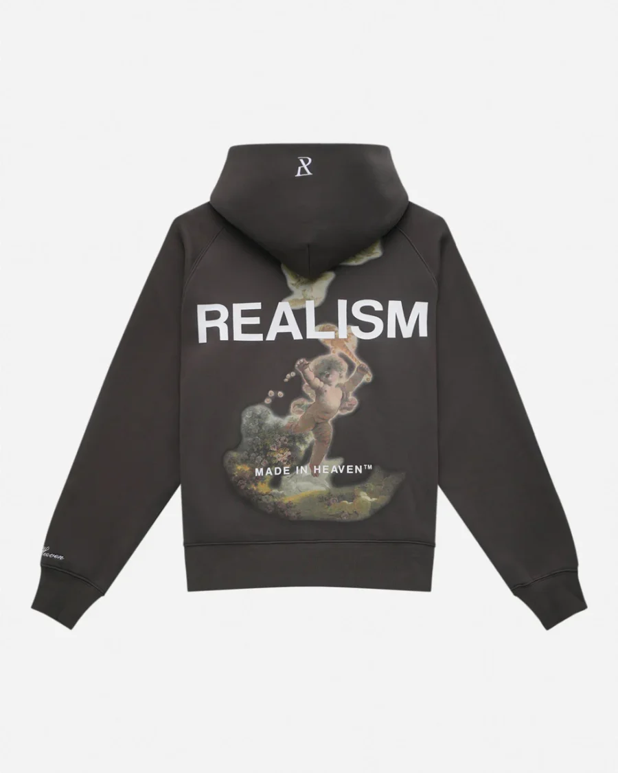 SSS REALISM REALM OF ANGELS ZIP ASPHALT HOODIEs - Image 2
