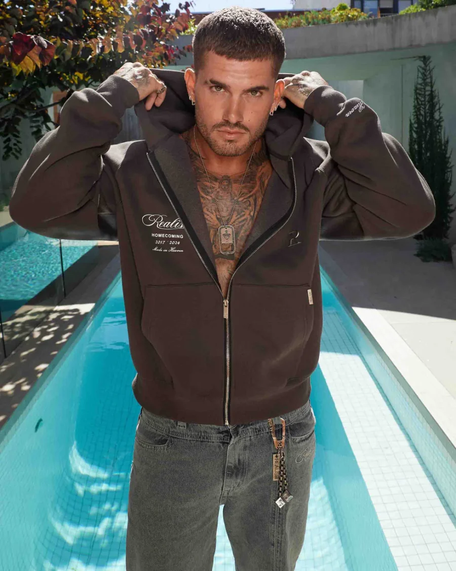SSS REALISM REALM OF ANGELS ZIP ASPHALT HOODIEs - Image 3