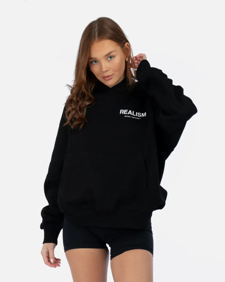 SSS REALISM BACK LOGO BLACK HOODIEs - Image 3