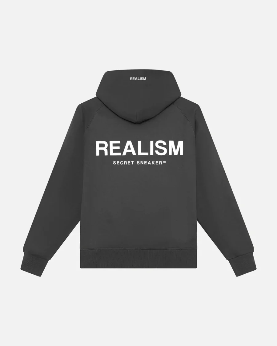 SSS REALISM BACK LOGO ASPHALT HOODIE - Image 2