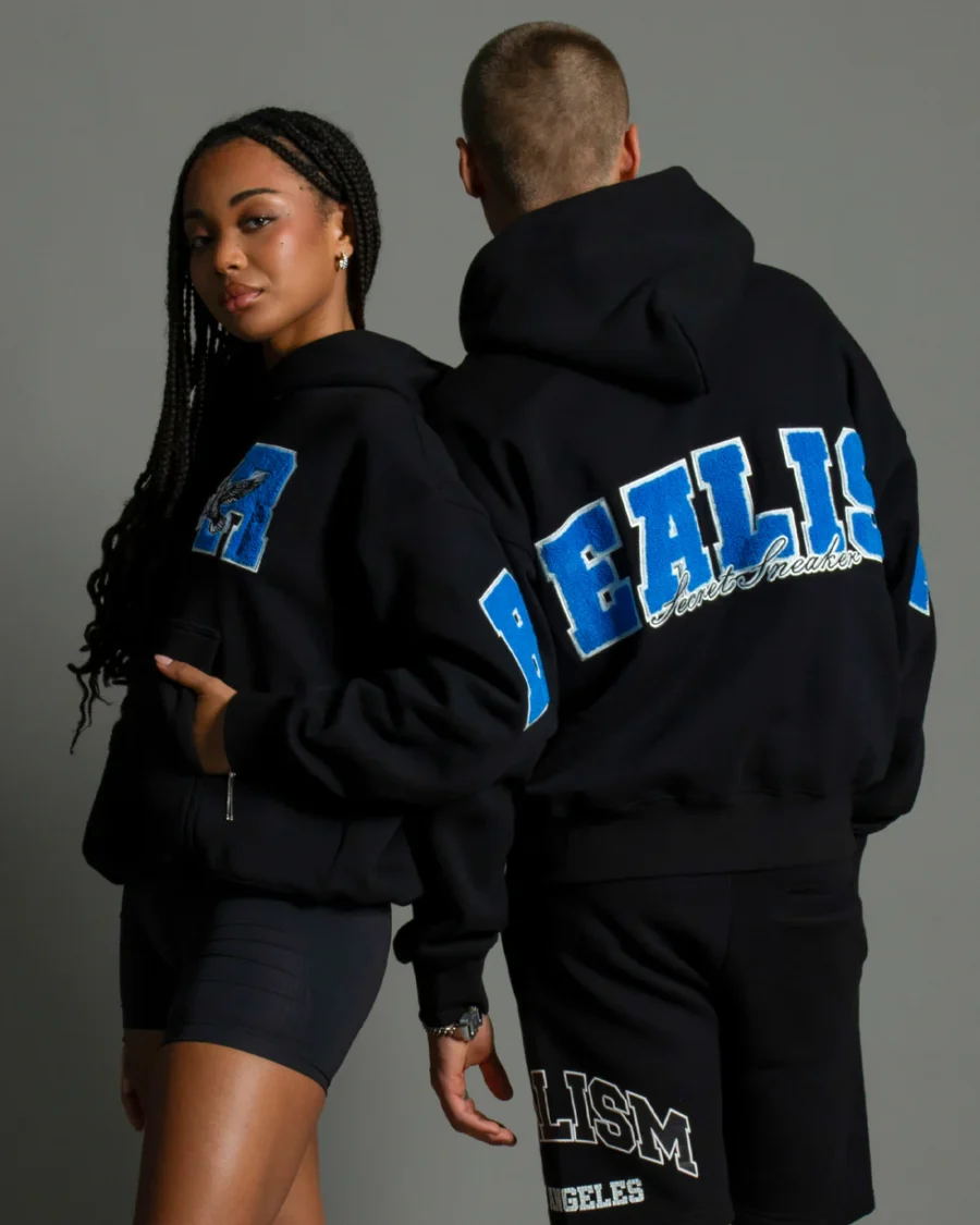 SSS REALISM COLLEGE TEAM BLACK HOODIEs - Image 3