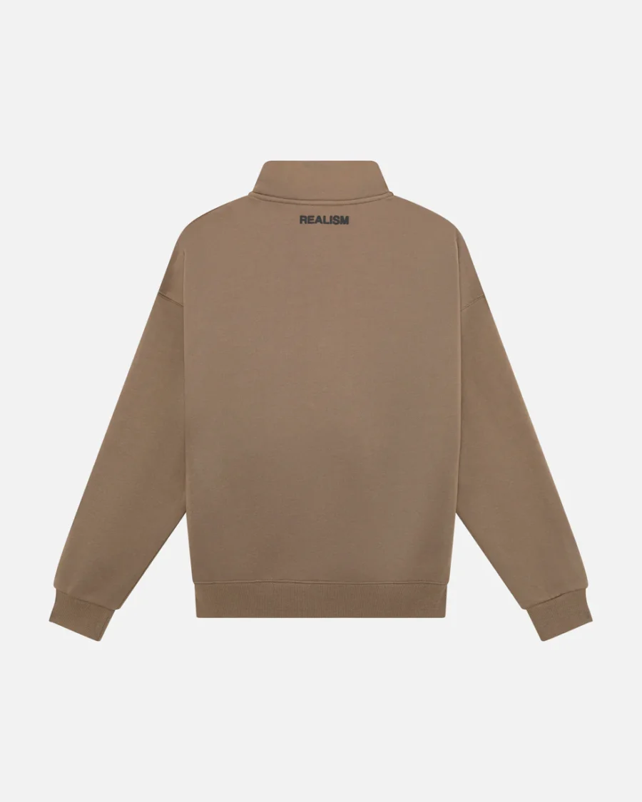 SSS REALISM IDOL HALF ZIP TAUPE SWEATERs - Image 2