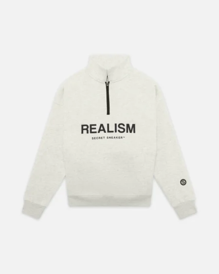 SSS REALISM IDOL HALF ZIP OATMEAL SWEATERs