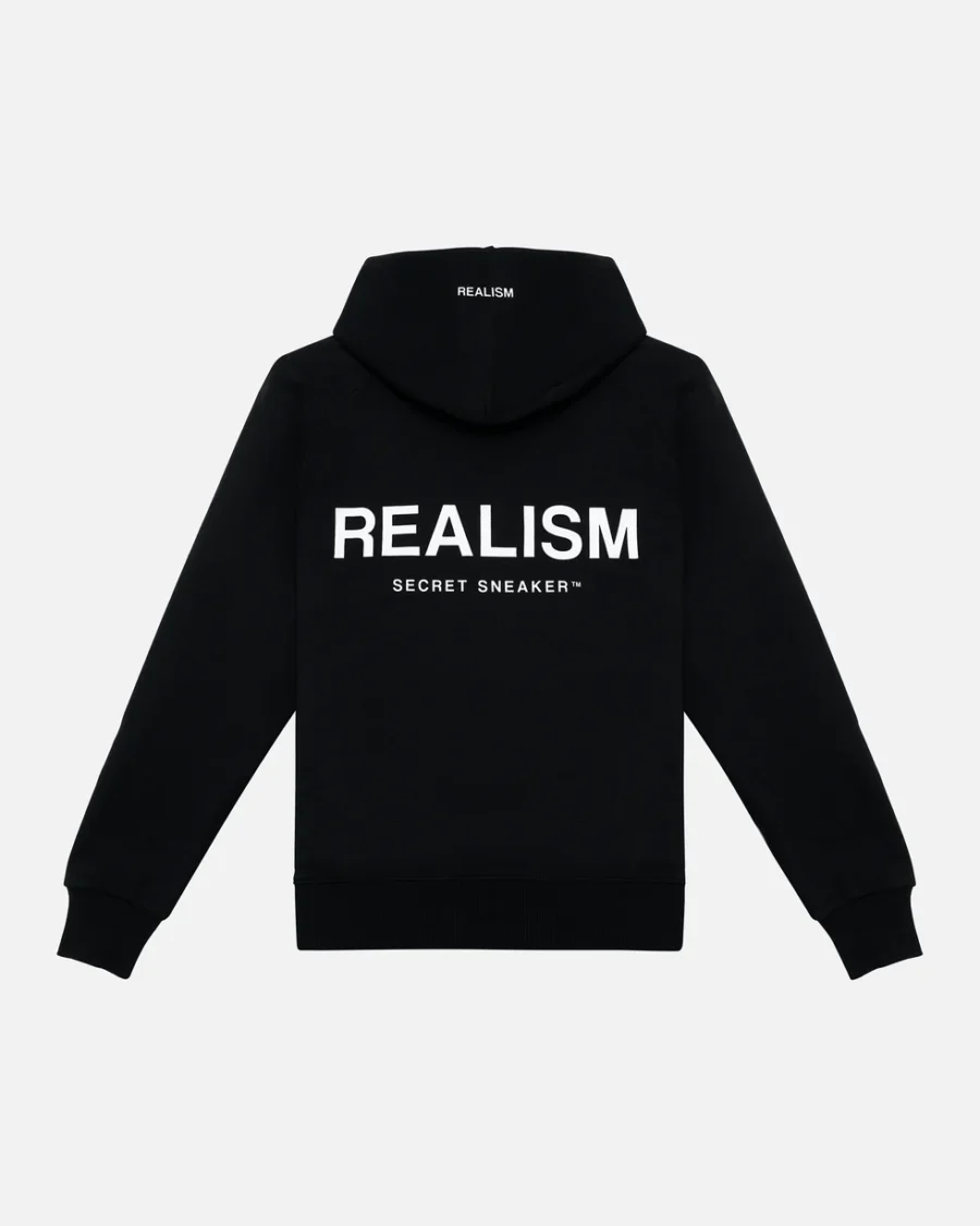 SSS REALISM BACK LOGO BLACK HOODIEs - Image 2
