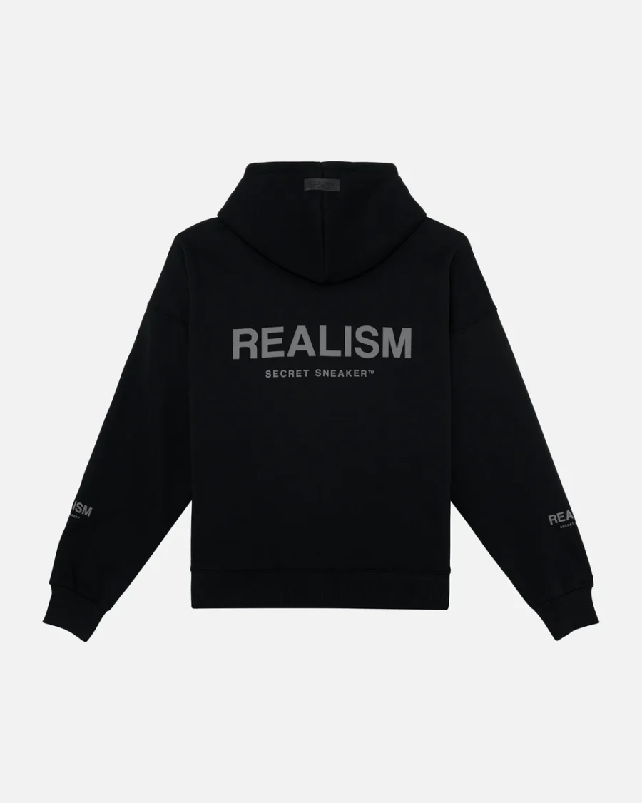 SSS REALISM COURT BOXY BLACK HOODIEs - Image 2