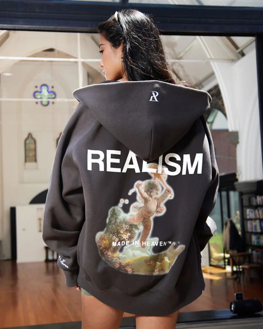 SSS REALISM REALM OF ANGELS ZIP ASPHALT HOODIEs - Image 4