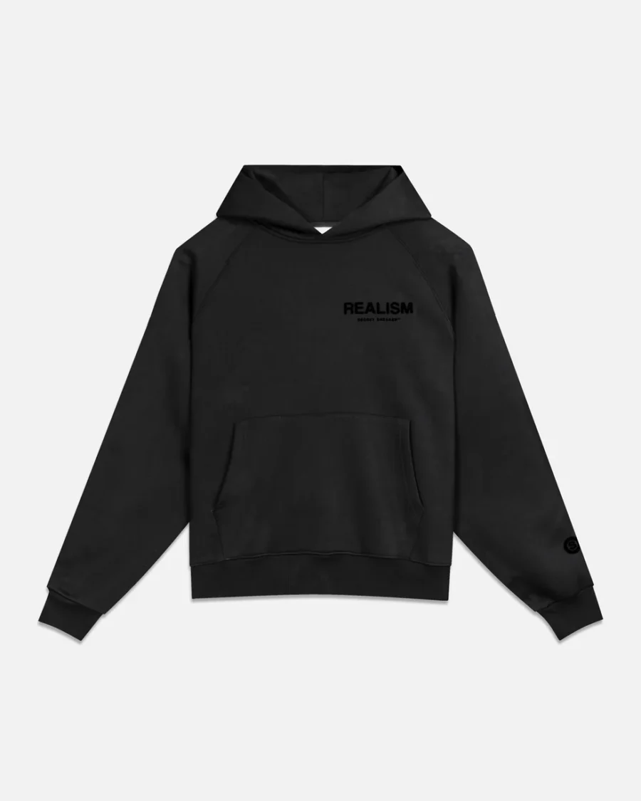 SSS REALISM BACK LOGO OBSIDIAN HOODIEs