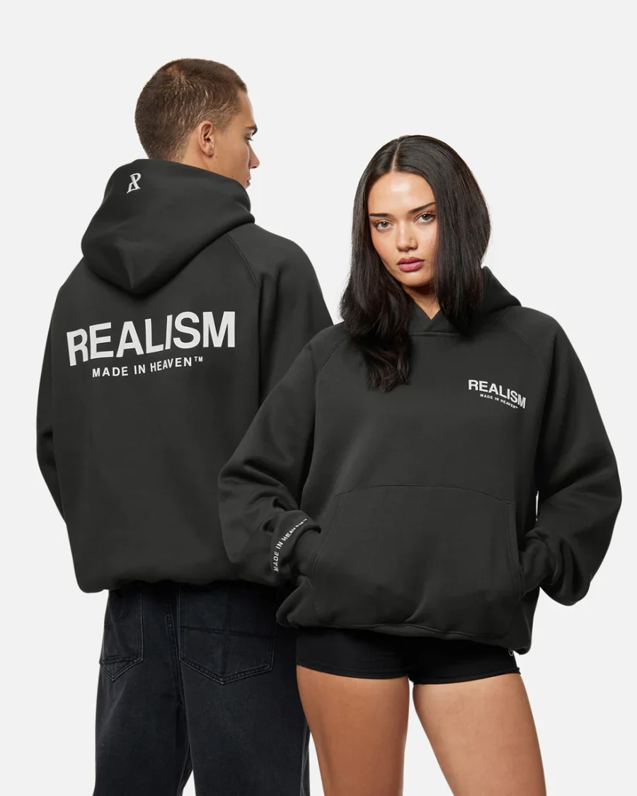 SSS REALISM HEAVEN LOGO ASPHALT HOODIEs - Image 3