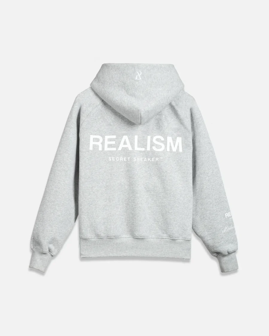 SSS REALISM RADIANT ZIP GREY MARLE HOODIEs - Image 2