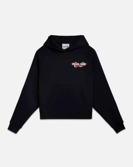 SSS REALISM SNAKE LOGO BLACK HOODIEs