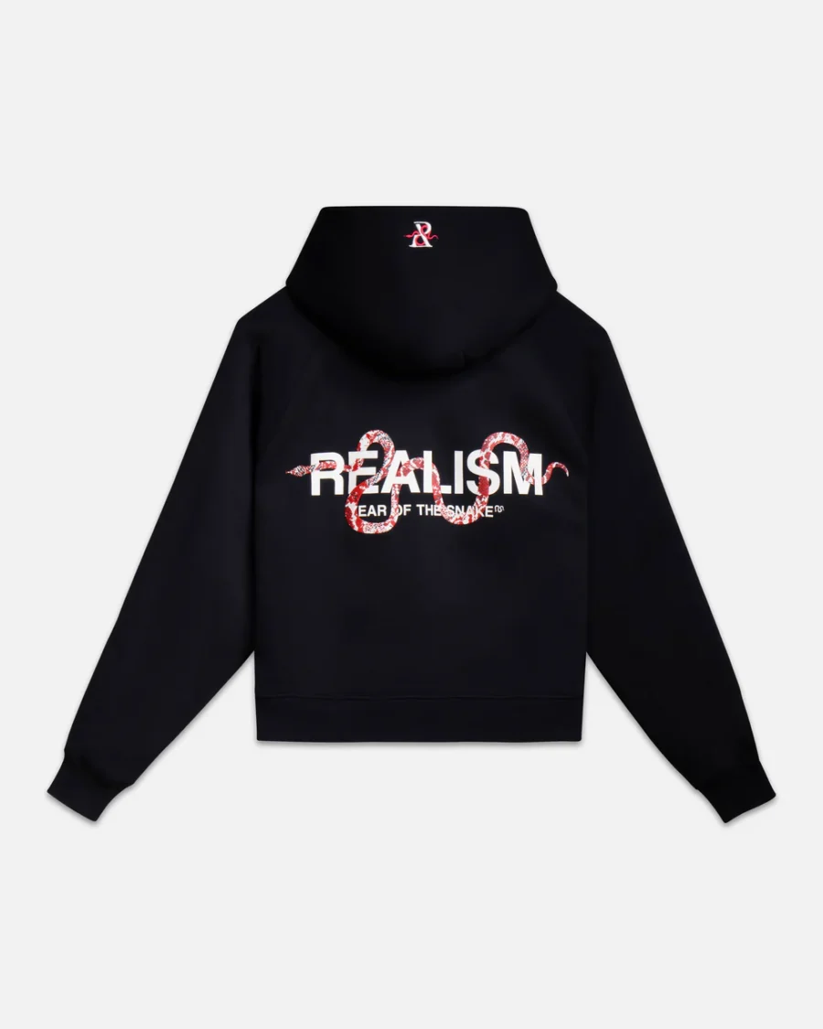 SSS REALISM SNAKE LOGO BLACK HOODIEs - Image 2
